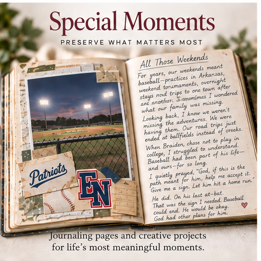 Special Moments story journal artwork